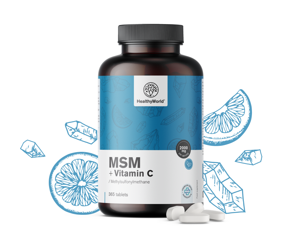 MSM 2000 mg - cu vitamina C