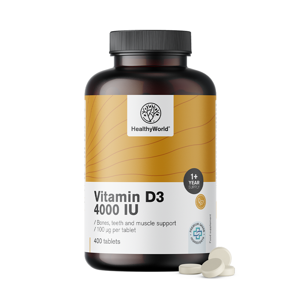 Vitamina D3 4000 i.e. în ambalajul XL