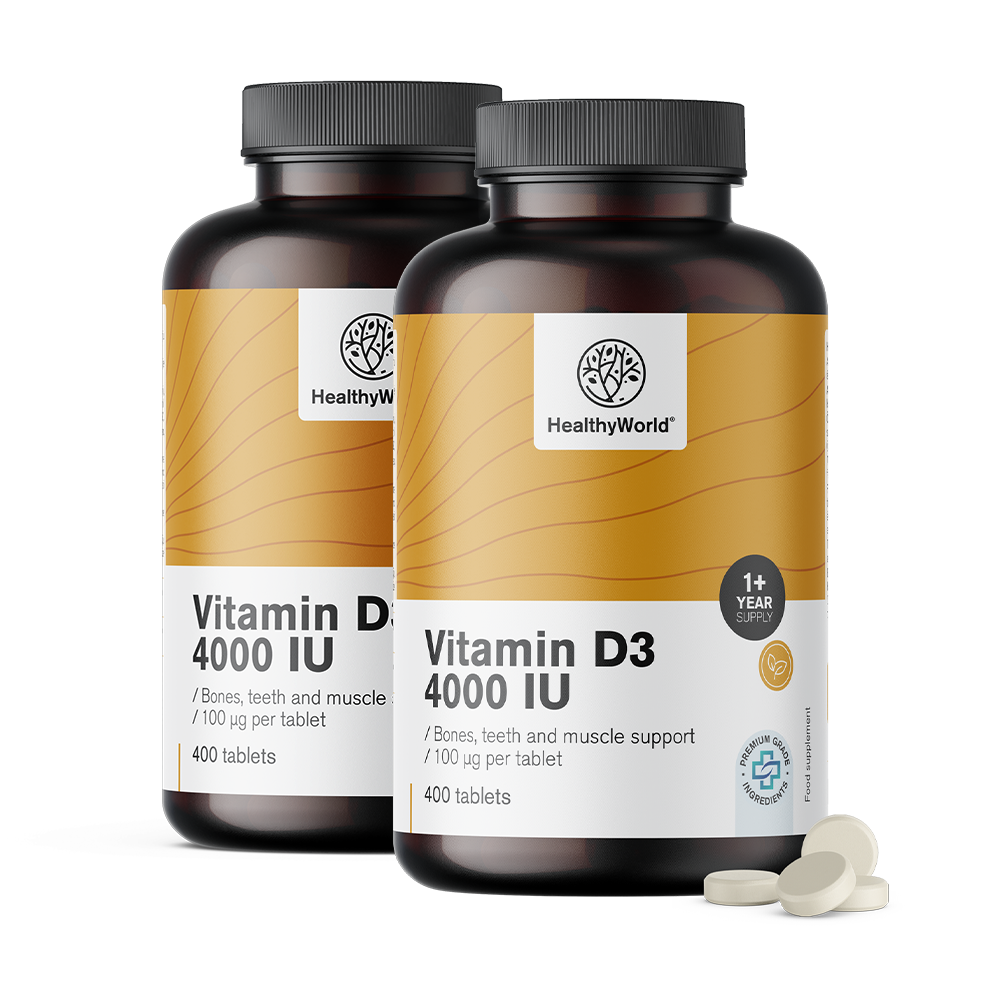 Vitamina D3 4000 i.e. în ambalajul XL