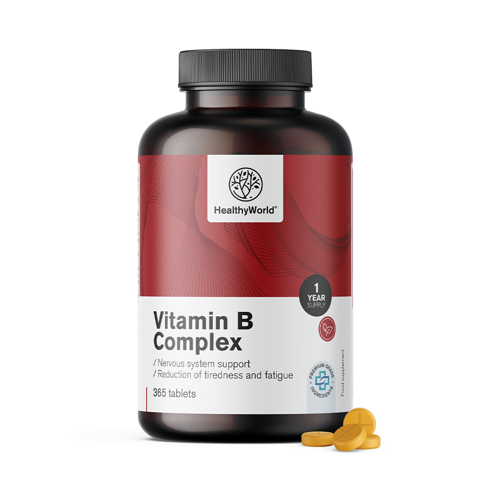 Vitamina B complex cu toate vitaminele B.