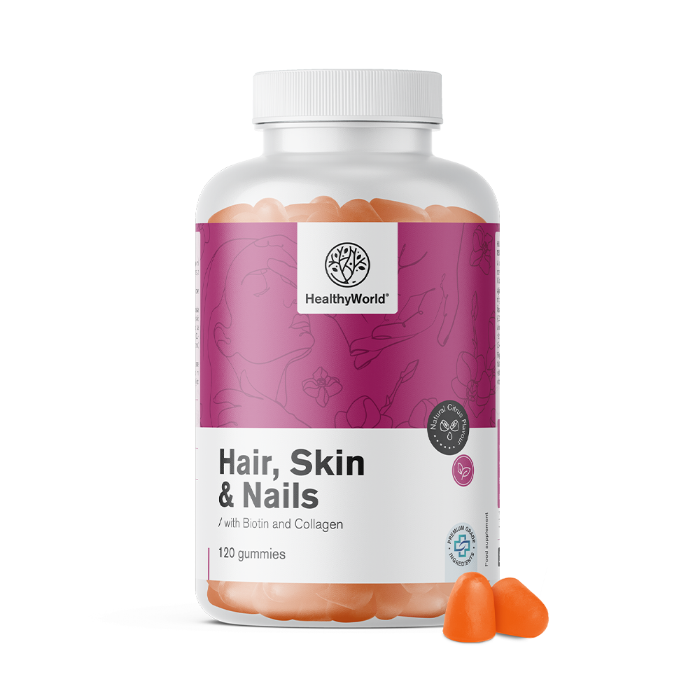 Hair, Skin & Nails - gumă pentru păr, piele și unghii cu aromă de citrice