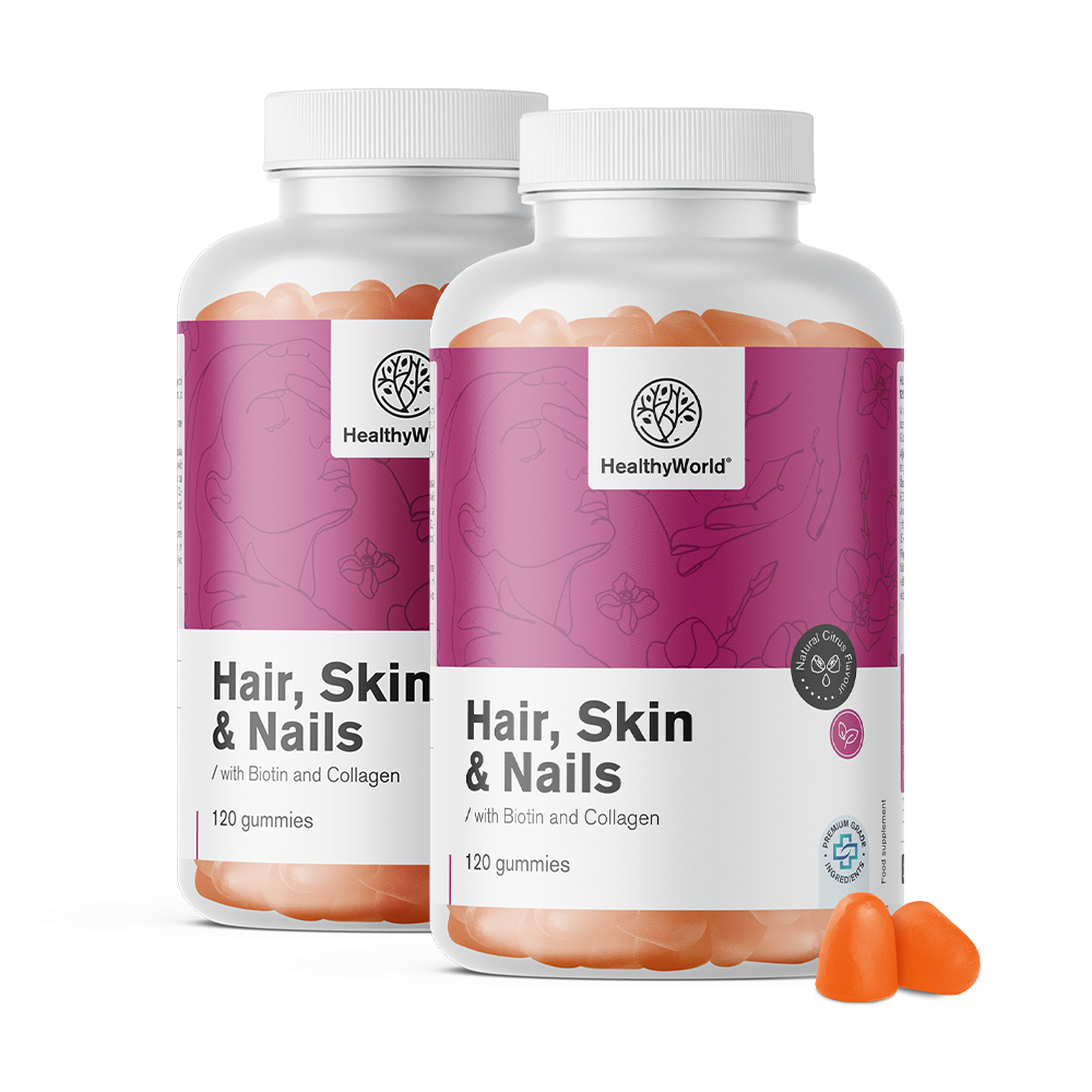 Hair, Skin & Nails - gumă pentru păr, piele și unghii cu aromă de citrice