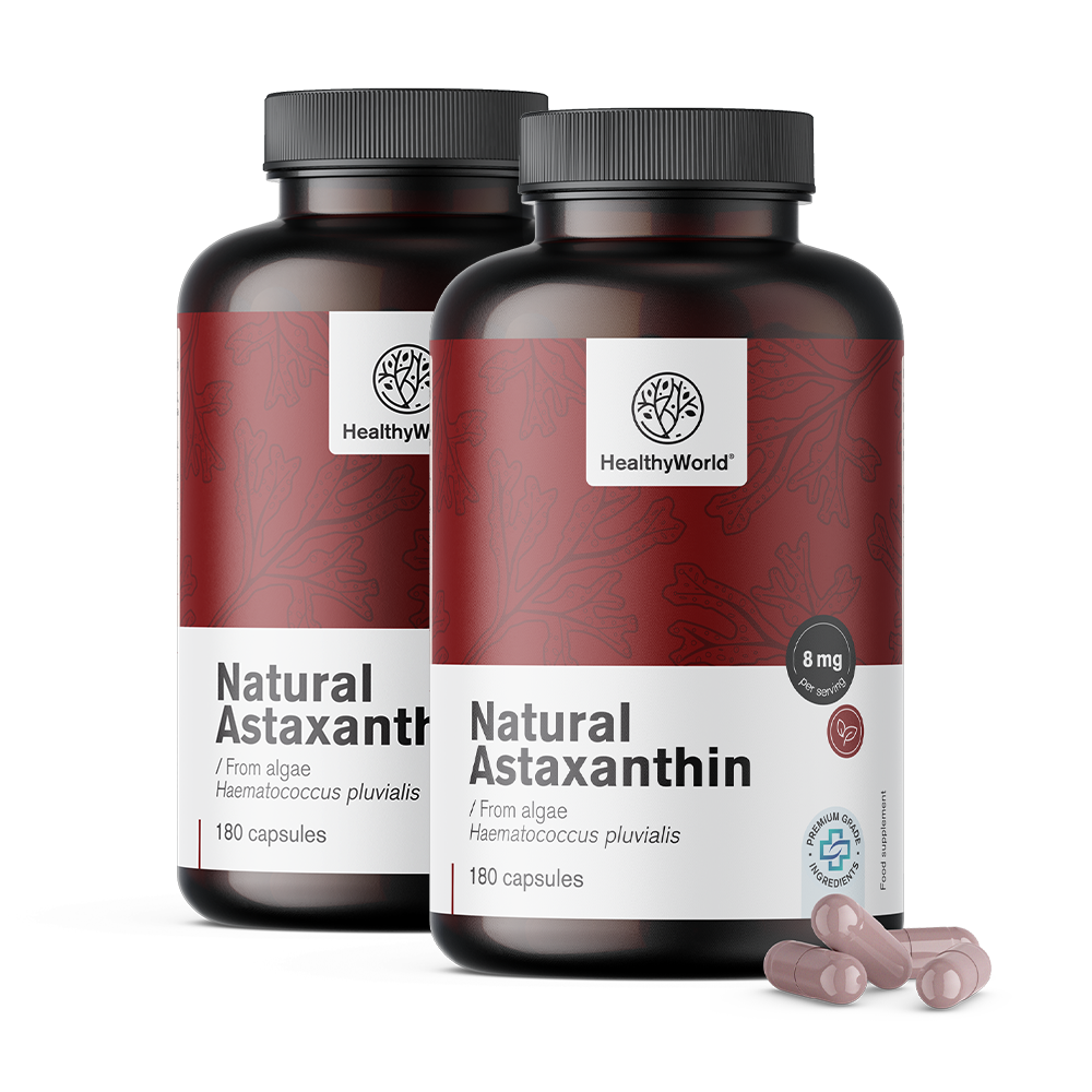 Astaxantina naturală 8 mg în capsule
