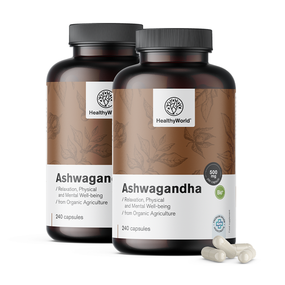 BIO Așvaganda 500 mg în capsule.