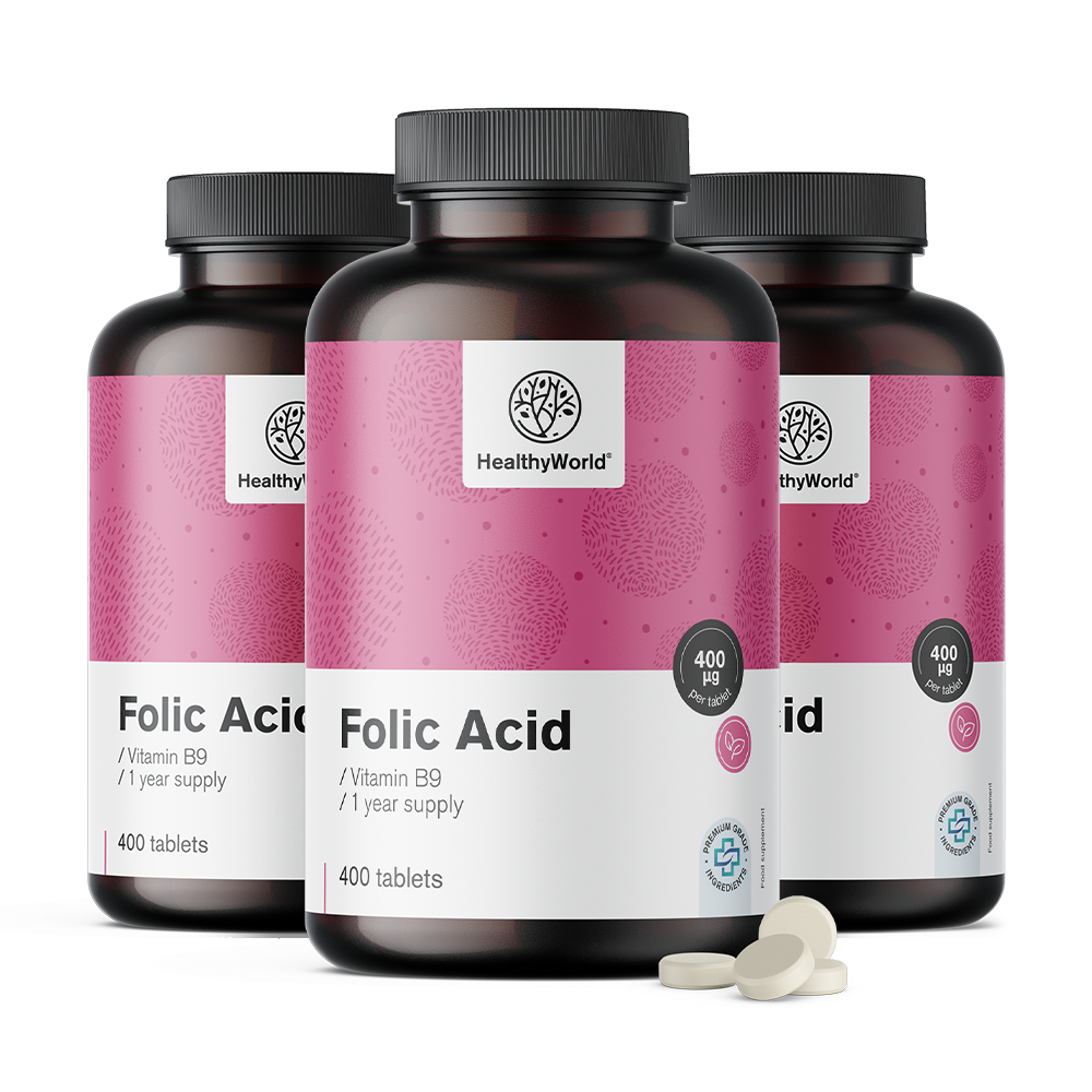 Acid folic 400 µg