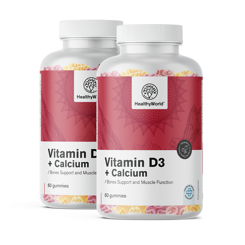 Vitamina D3 + Calciu în bomboane de gumă