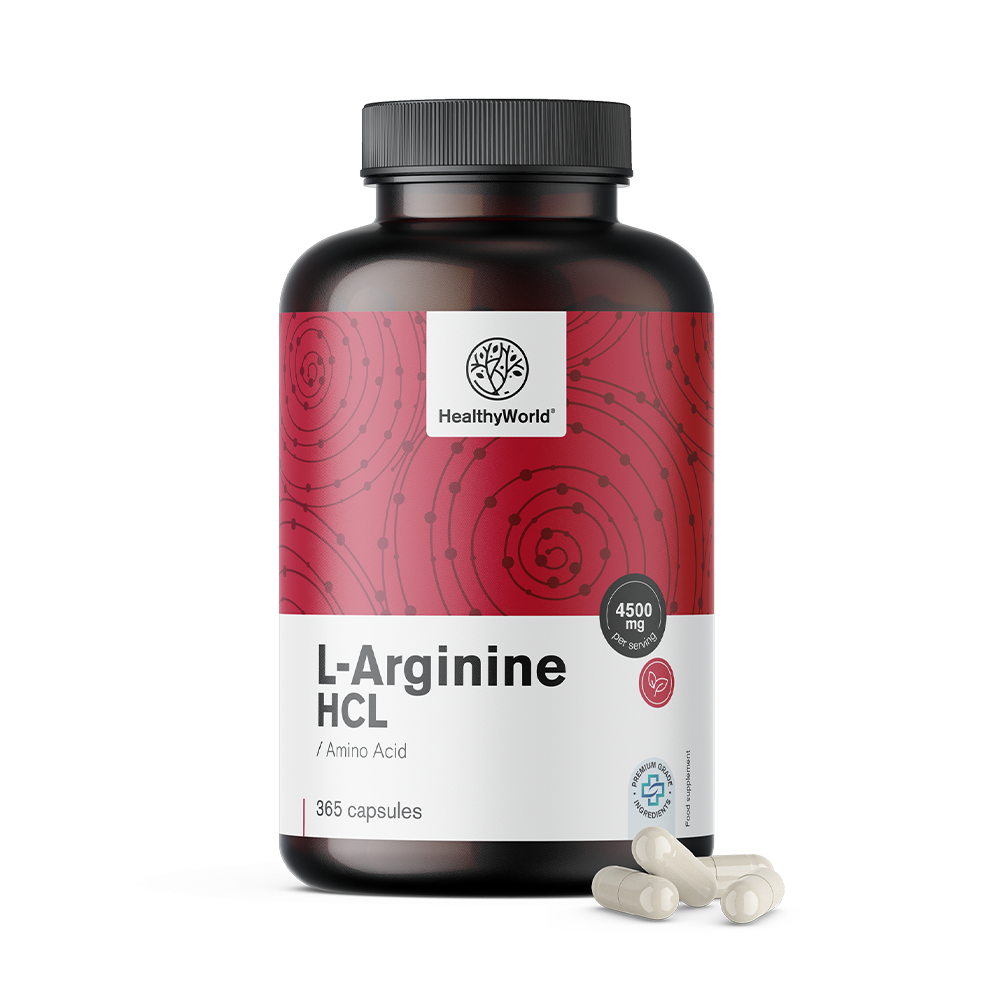 L-arginina 4500 mg în capsule.