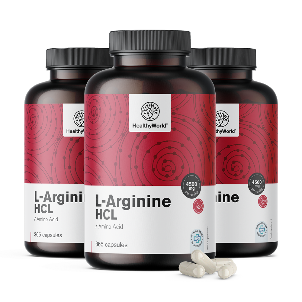 L-arginina 4500 mg în capsule.