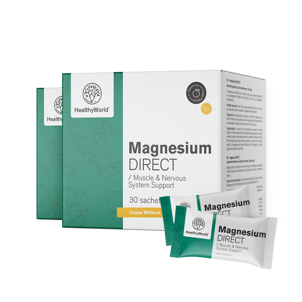 Magneziu DIRECT 400 mg cu aromă de portocale