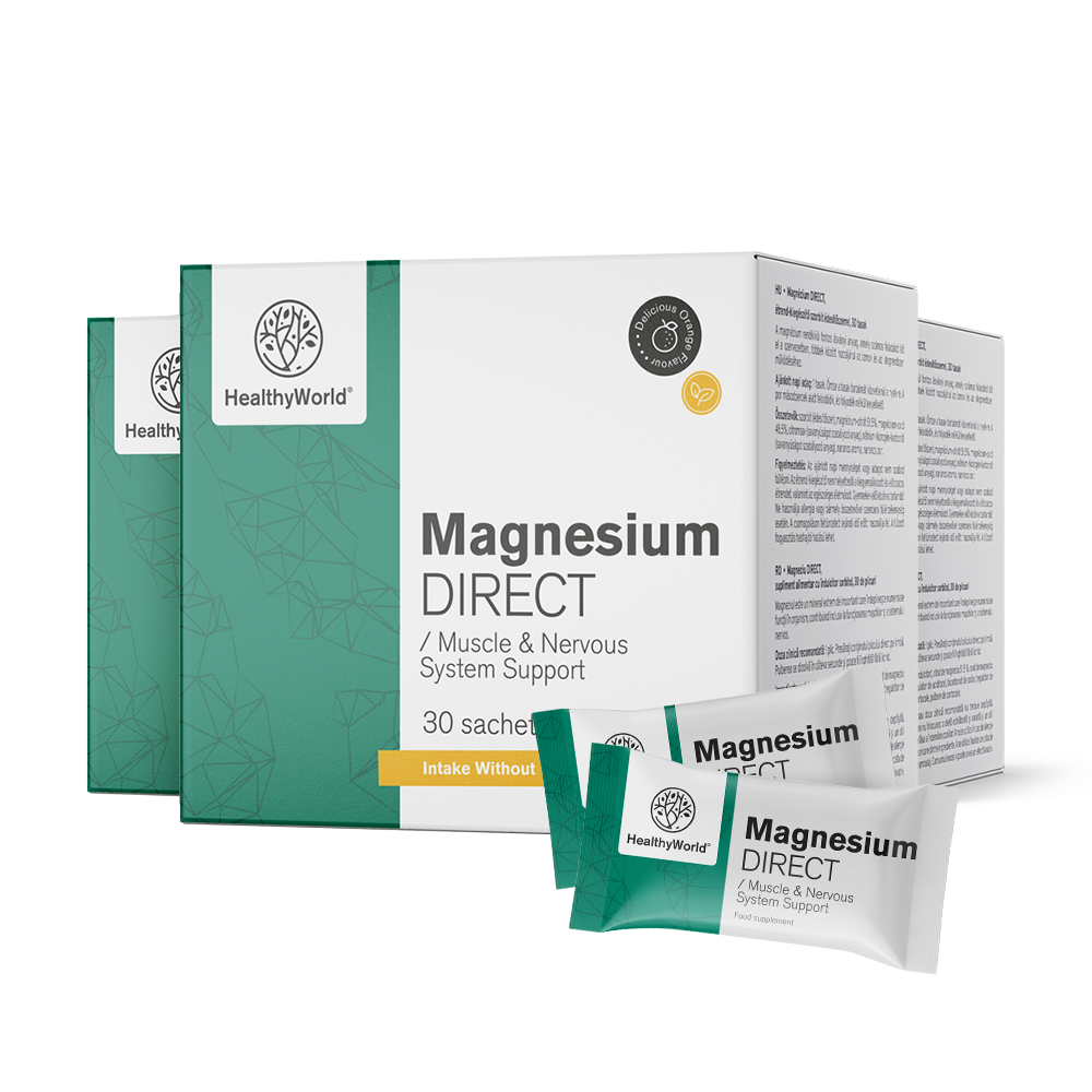 Magneziu DIRECT 400 mg cu aromă de portocale