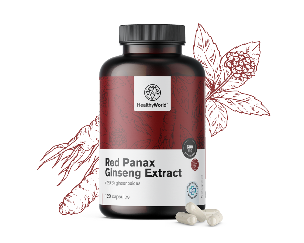 Red Panax Ginseng - extract de ginseng roșu 600 mg