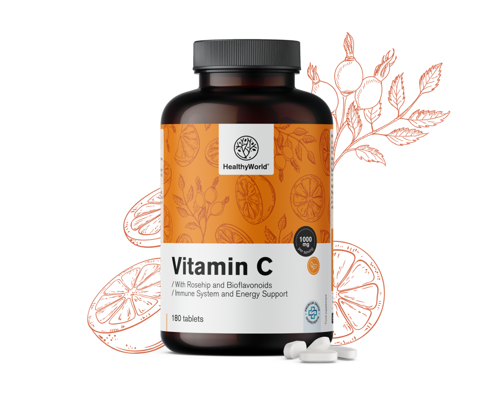 Vitamina C 1000 mg - cu măceșe și bioflavonoide