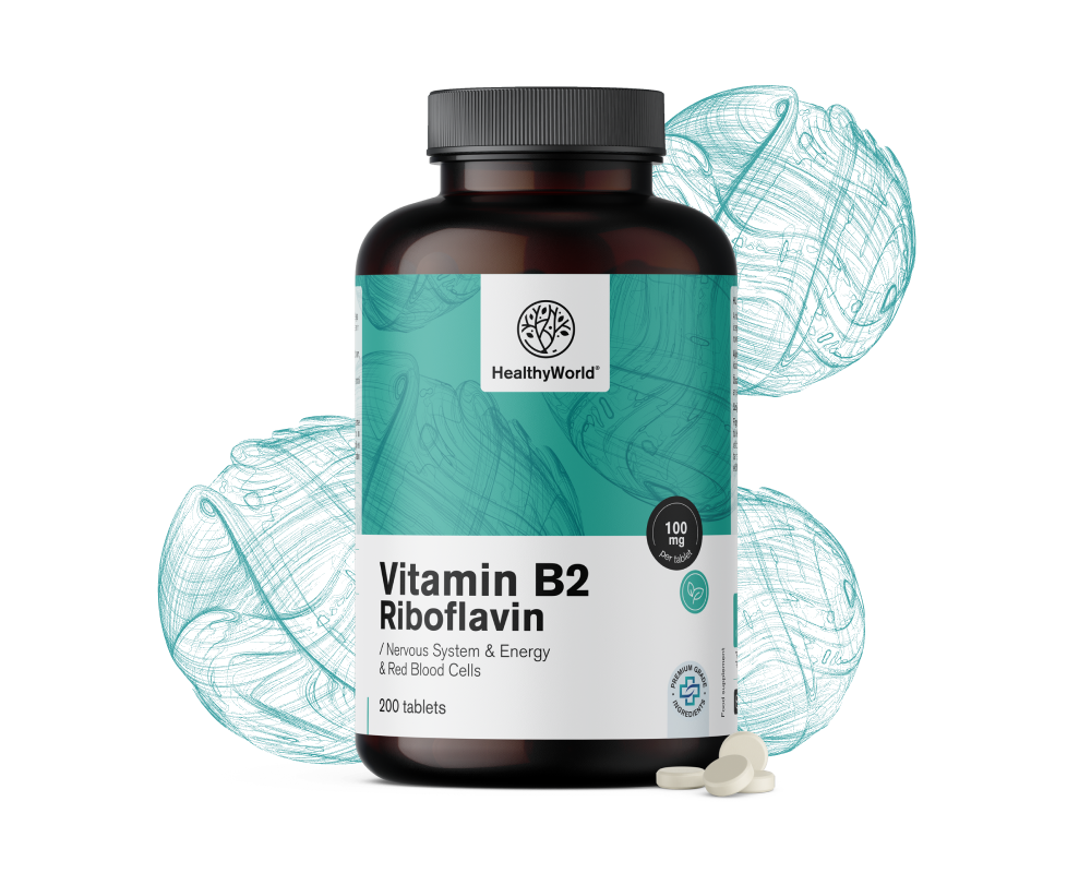 Vitamina B2 - riboflavina 100 mg