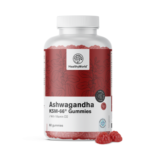 Ashwagandha KSM-66 300 mg, 60 de bomboane gumate
