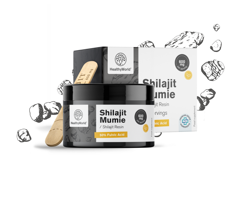 Shilajit Mumie 600 mg - rășină
