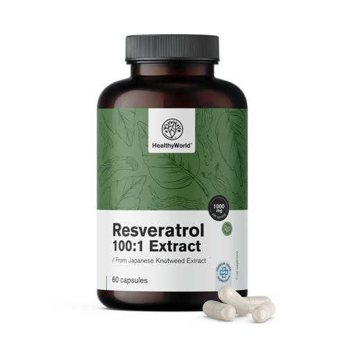 Resveratrol 1000 mg - extract 100:1, 60 de capsule
