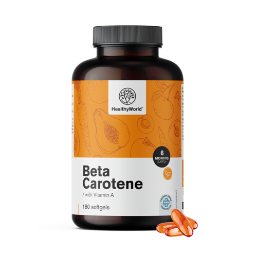 Beta caroten 25.000 UI, 180 de capsule moi