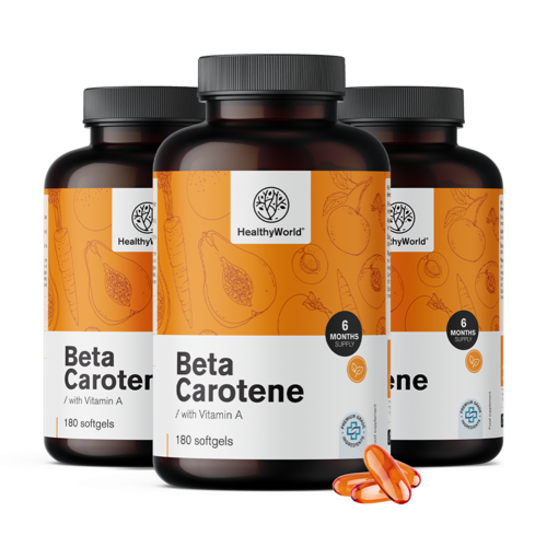 3x Beta caroten 25.000 UI, total 540 de capsule moi