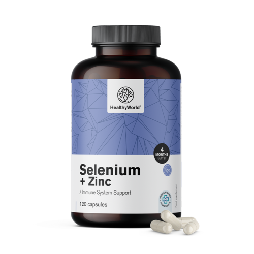 Seleniu + zinc, 120 de capsule