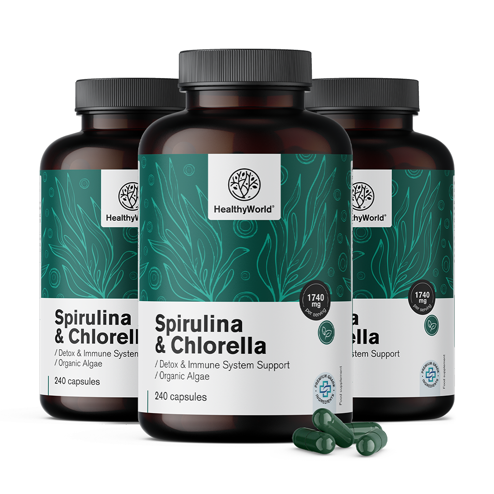 Spirulina și chlorella.