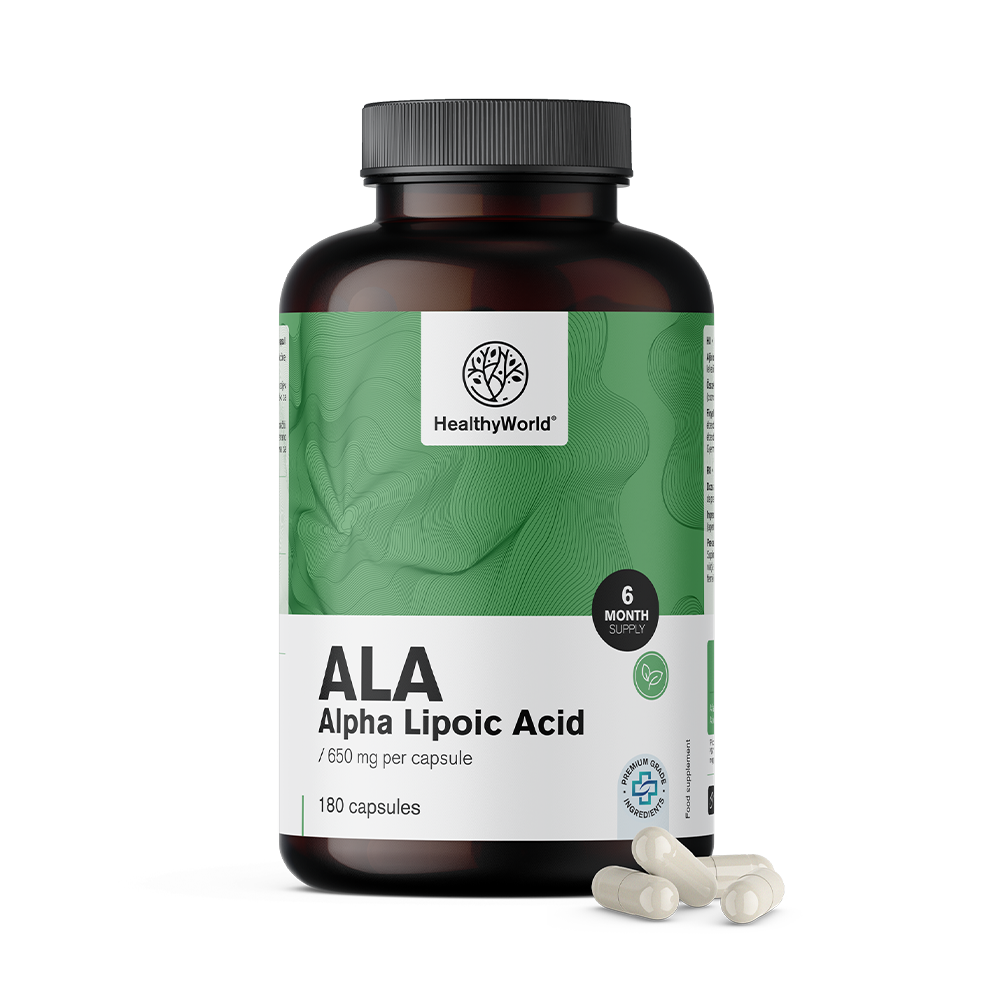 ALA - acid alfa lipoic 650 mg.