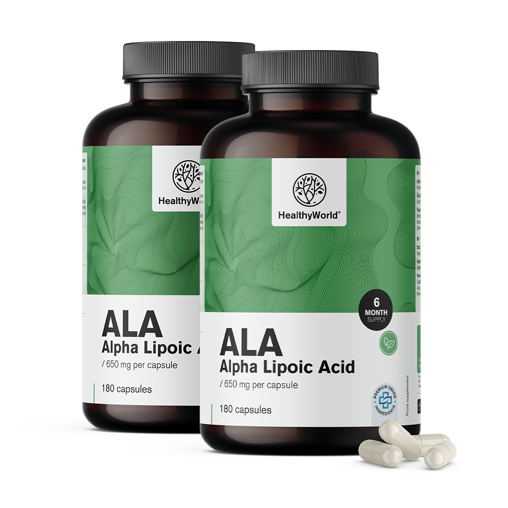 ALA - acid alfa lipoic 650 mg.