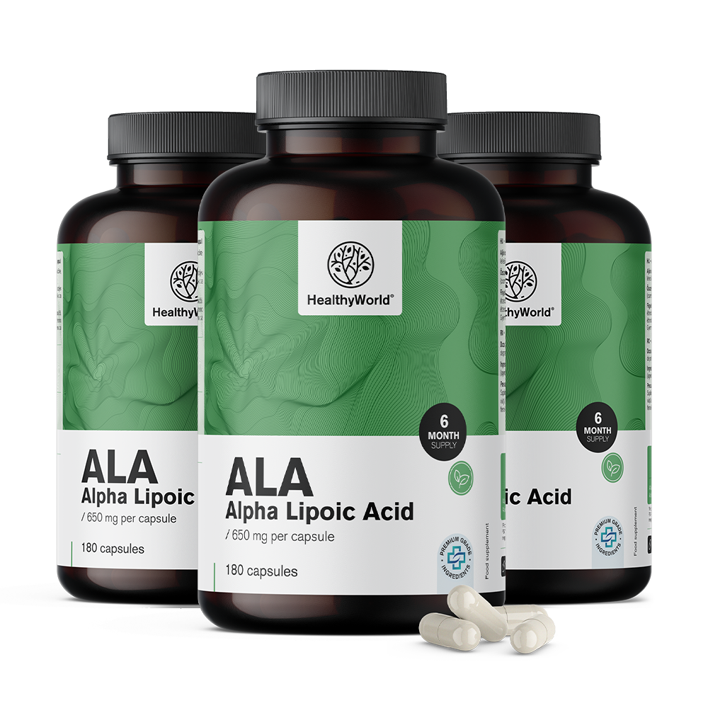 ALA - acid alfa lipoic 650 mg.