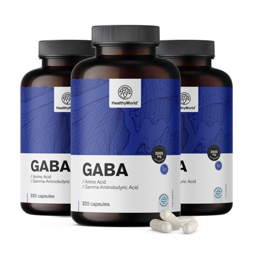 3x GABA 3000 mg, total 960 de capsule