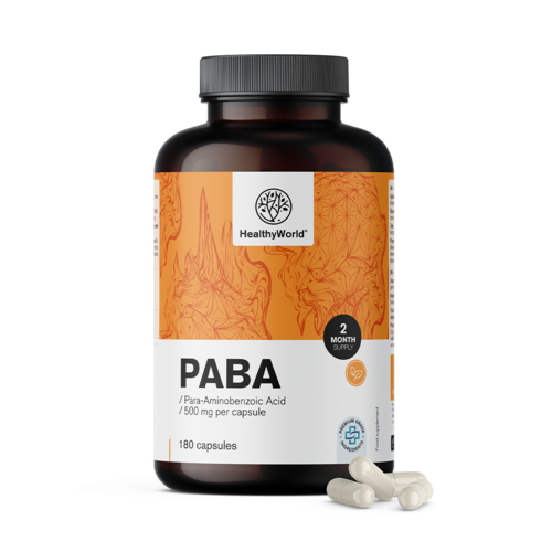 PABA 500 mg, 180 de capsule