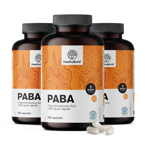 3x PABA 500 mg, total 540 de capsule