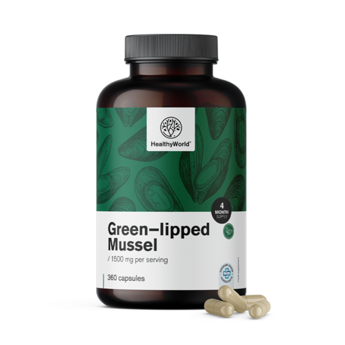 Midia cu buze verzi 1500 mg, 360 de capsule