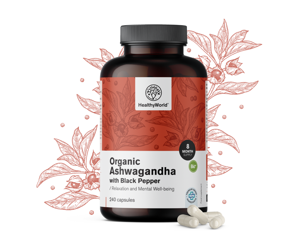BIO Ashwagandha cu piper negru