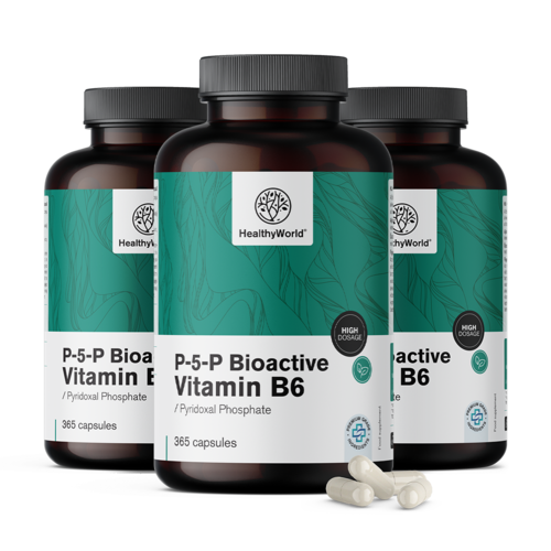 3x P-5-P – Vitamina B6 bioactivă, total 1095 de capsule