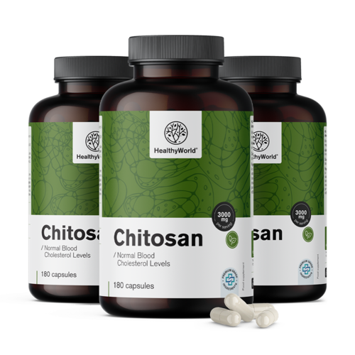 3x Chitosan 3000 mg, total 540 de capsule