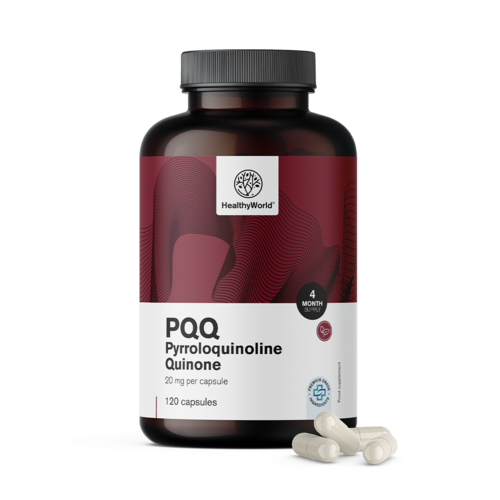 PQQ – Pirolochinolina chinona 20 mg, 120 de capsule
