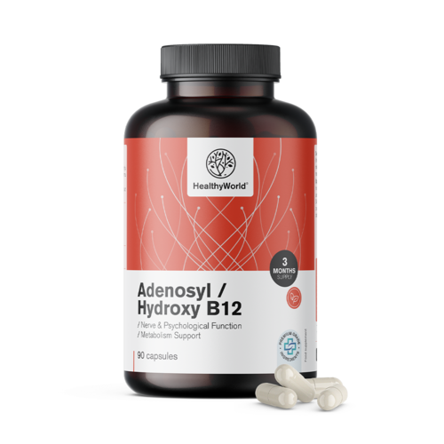 Adenozil/Hidroxi B12 2000 µg, 90 de capsule
