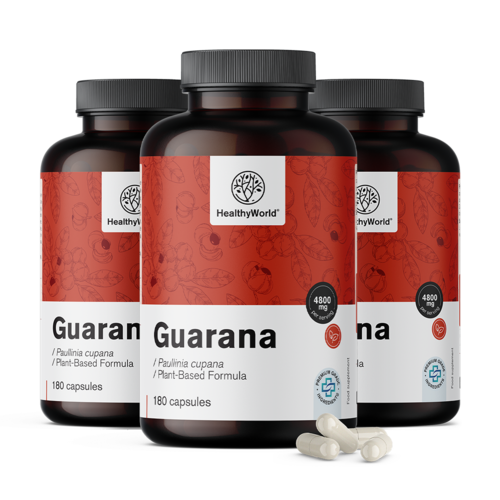 3x Guarana 4800 mg, 180 de capsule