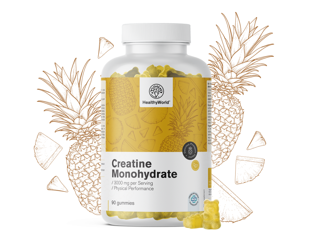 Creatină monohidrat 3000 mg – ananas