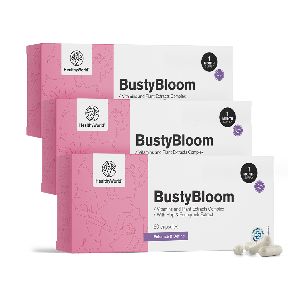 BustyBloom - complex de vitamine și extracte de plante.