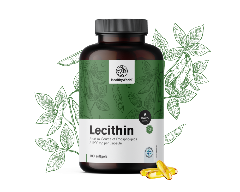 Lecitină 1200&nbsp;mg