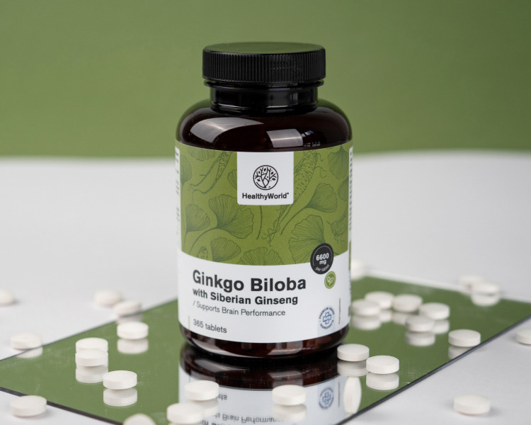 Ginkgo biloba cu ginseng siberian 6600 mg
